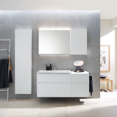 Geberit iCon combinazione lavabo con mobili bianchi (© Geberit)