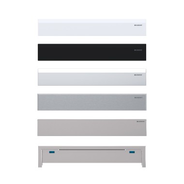 Colori coperture: acciaio inox spazzolato e lucido, bianco, nero opaco, cromato lucido