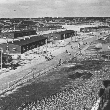 Il sito del più grande campo profughi danese per gli espulsi di guerra tedeschi (© Blåvandshuk Local History Archive)
