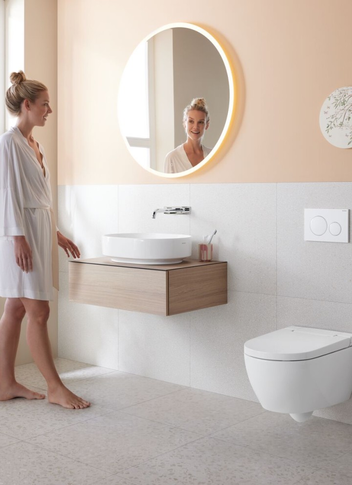 Geberit AquaClean Alba in un bagno moderno